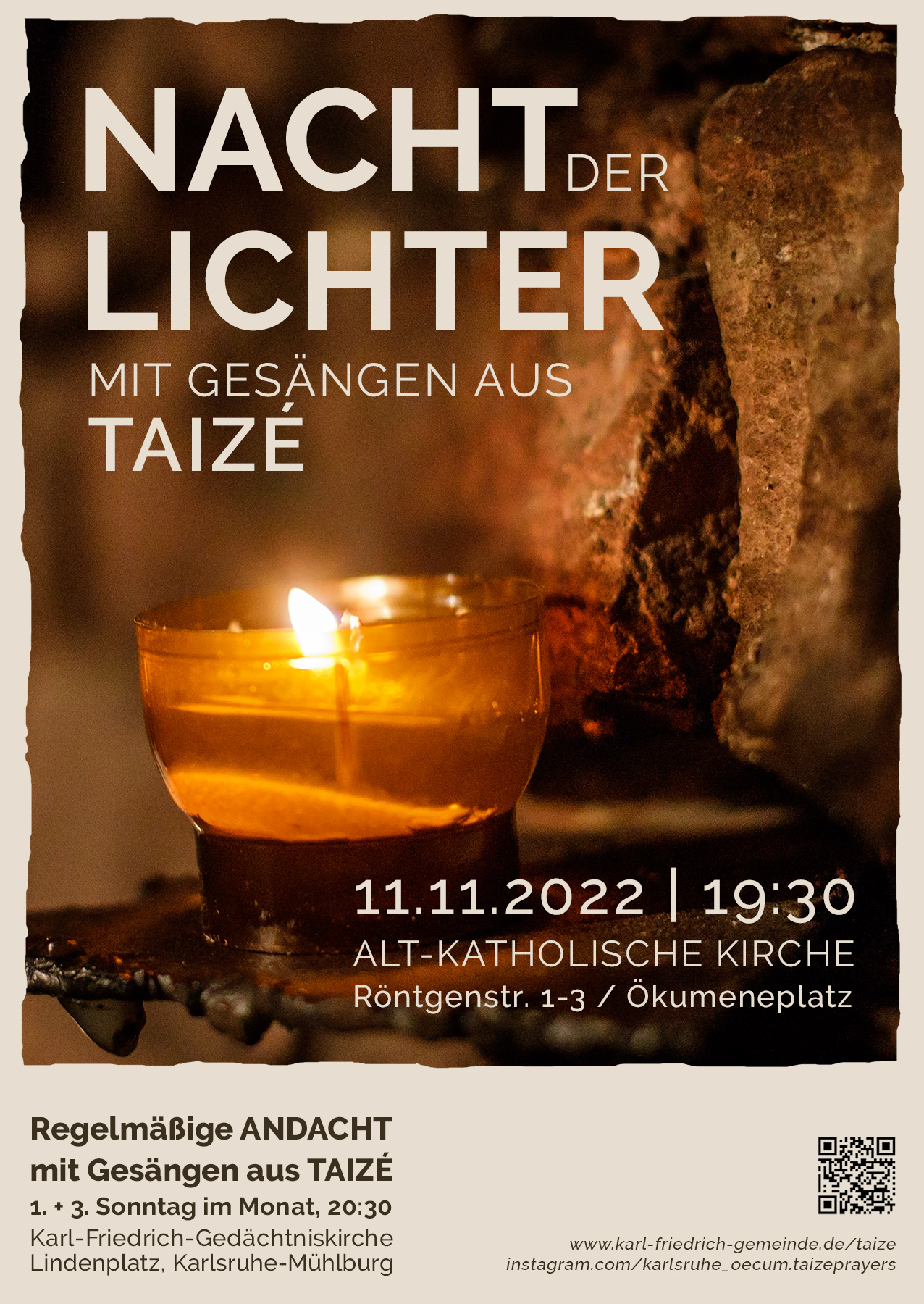 Nacht Der Lichter Am 11.11.2022 Karl-Friedrich-Gemeinde Karlsruhe